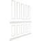 Ekena Millwork Wainscot Paneling Kit, Urethane, 94-1/2 in L, Factory Primed WPKUST032P108 - alternate 5